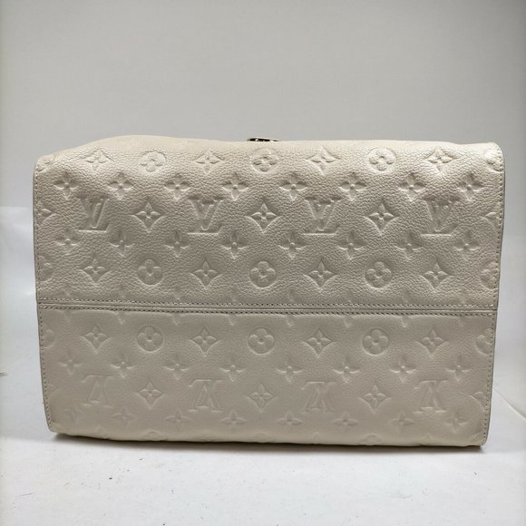 authentic LOUIS VUITTON White Monogram Empreinte Leather Inspiree Bag - Picture 12 of 15